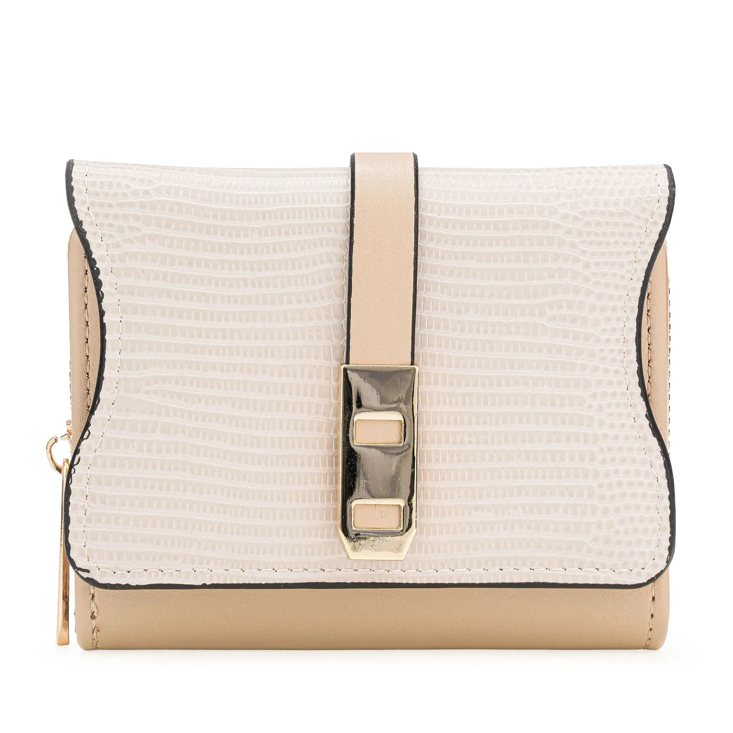 Monedero Limoni Dama Rosalia color beige | Platanitos