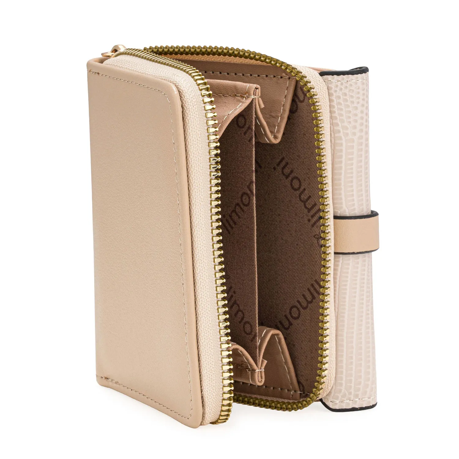Monedero Limoni Dama Rosalia color beige | Platanitos