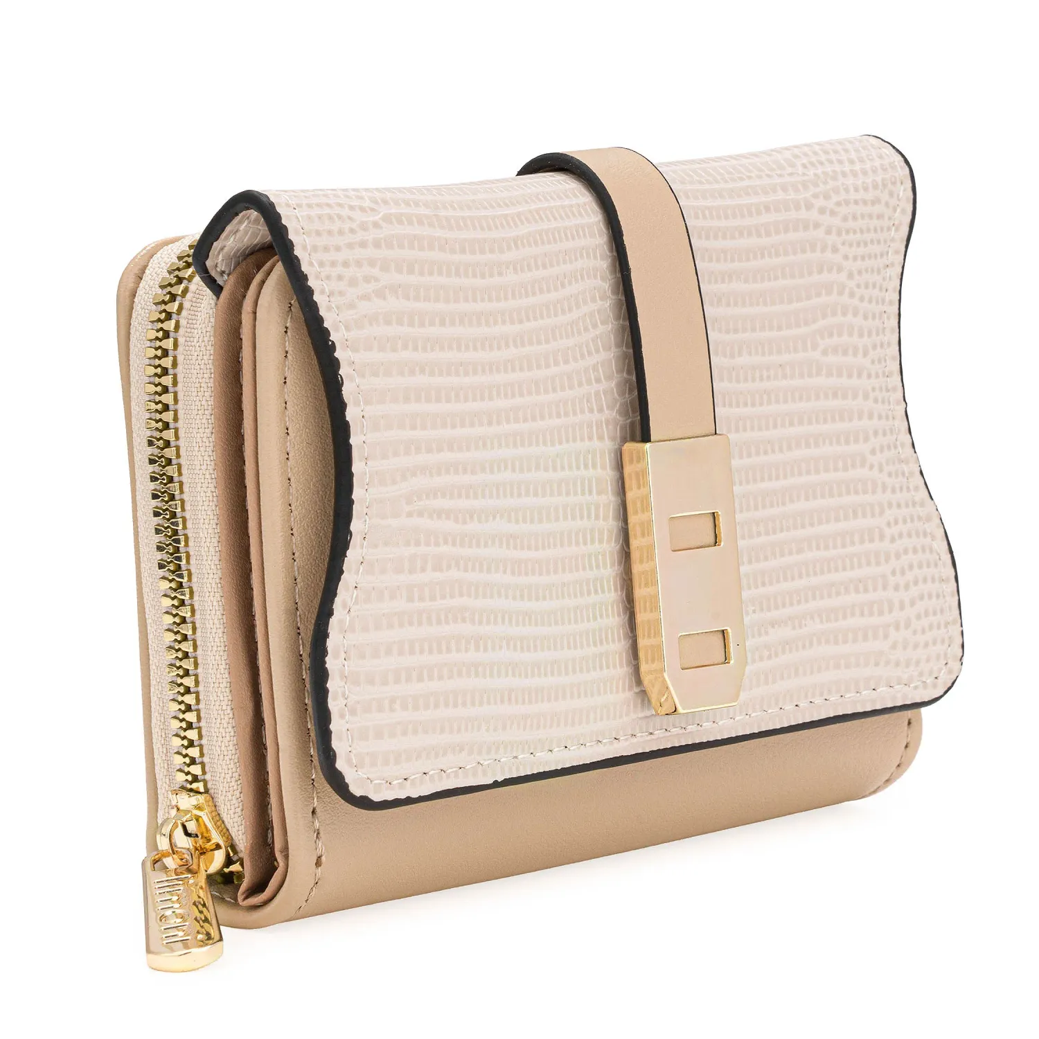 Monedero Limoni Dama Rosalia color beige | Platanitos