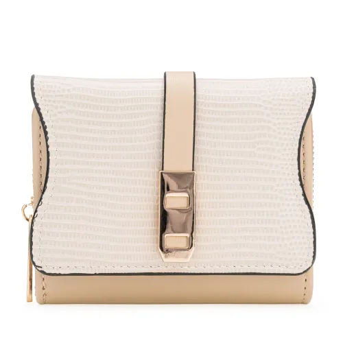 Monedero Limoni Dama Rosalia color beige | Platanitos