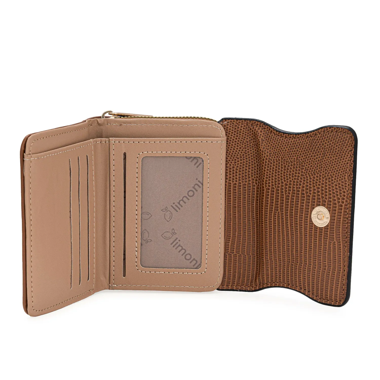 LIMONI Monedero Limoni Dama Rosalia color marron | Platanitos