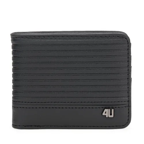Billetera Just4U Caballero Lucas color negro | Platanitos