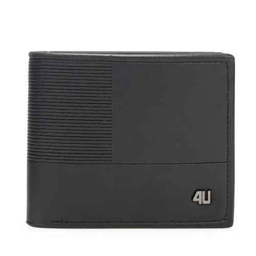 Billetera Just4U Caballero Carlos color negro | Platanitos