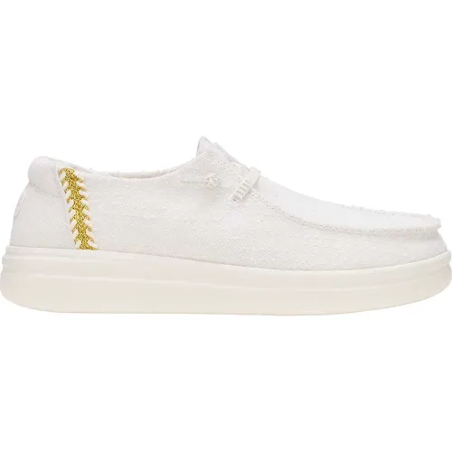 Hey Dude Blanco de Mujer modelo Zapatillas Casuales Mujer Wendy Rise Perf Canvas blancos sintéticos mujer 2025122316092605912 Sintético Sintético