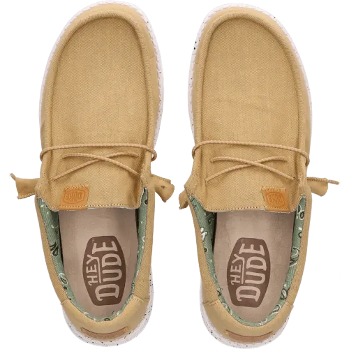 Hey Dude Zapatillas Casuales Hombre Wally Washed Canvas