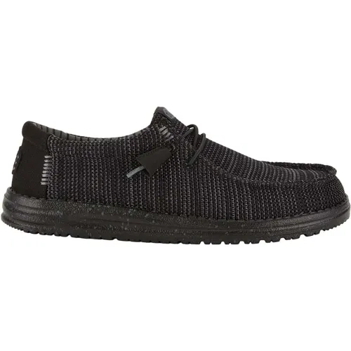 Hey Dude Negro de Hombre modelo Zapatillas Casuales Hombre Wally Stretch Mesh negros sintéticos hombre 2025122316092606111 Sintético Sintético