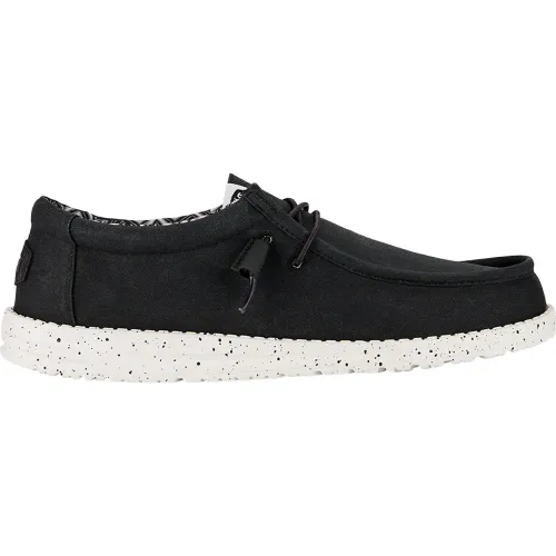 Hey Dude Negro de Hombre modelo Zapatillas Casuales Hombre Wally Stretch Canvas negros sintéticos hombre 2025122316092606144 Sintético Sintético