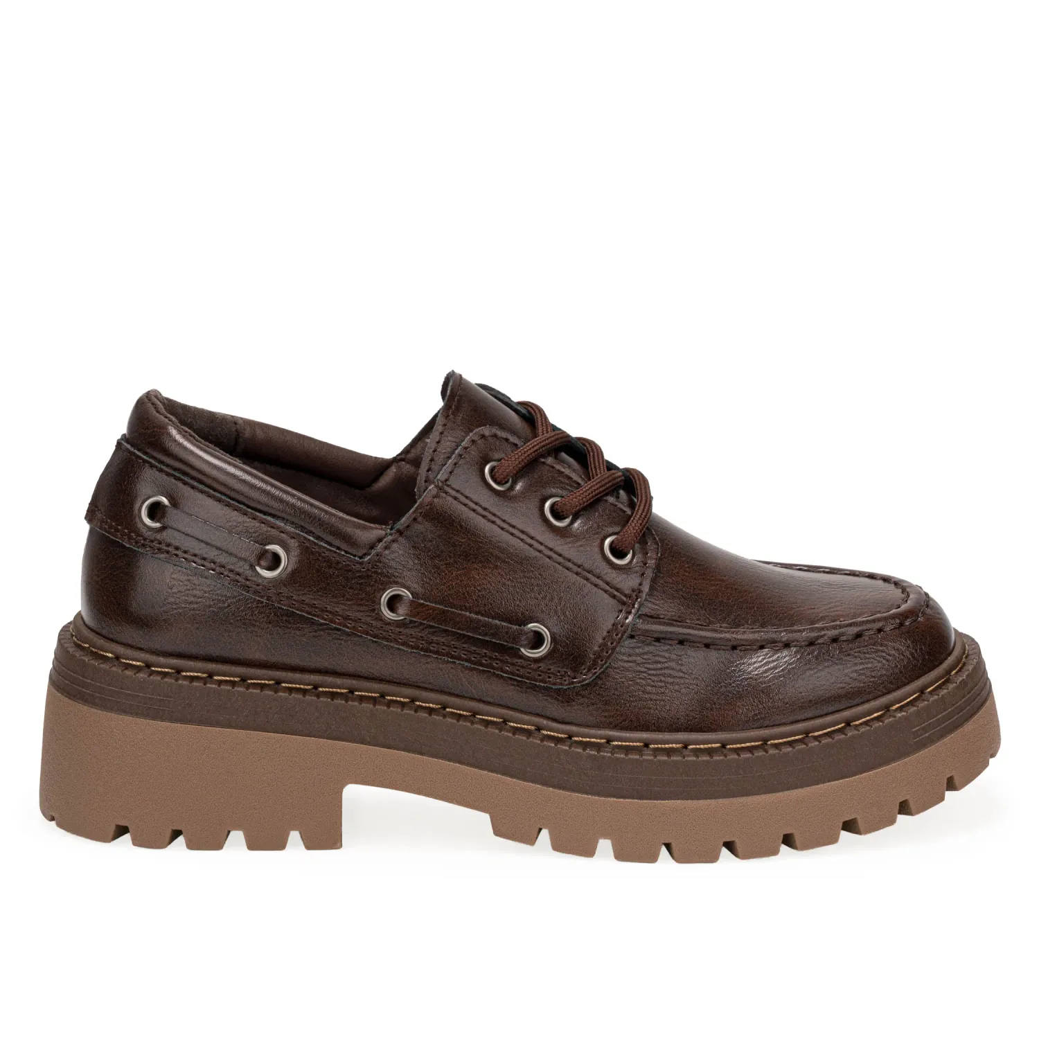 Mocasin Platanitos Dama M Maka color marron | Platanitos