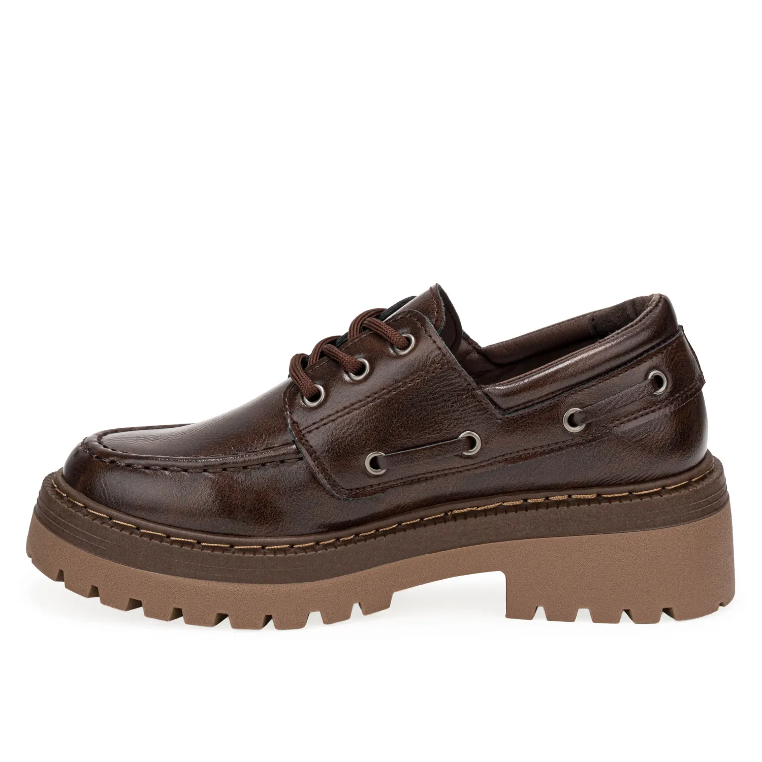 Mocasin Platanitos Dama M Maka color marron | Platanitos