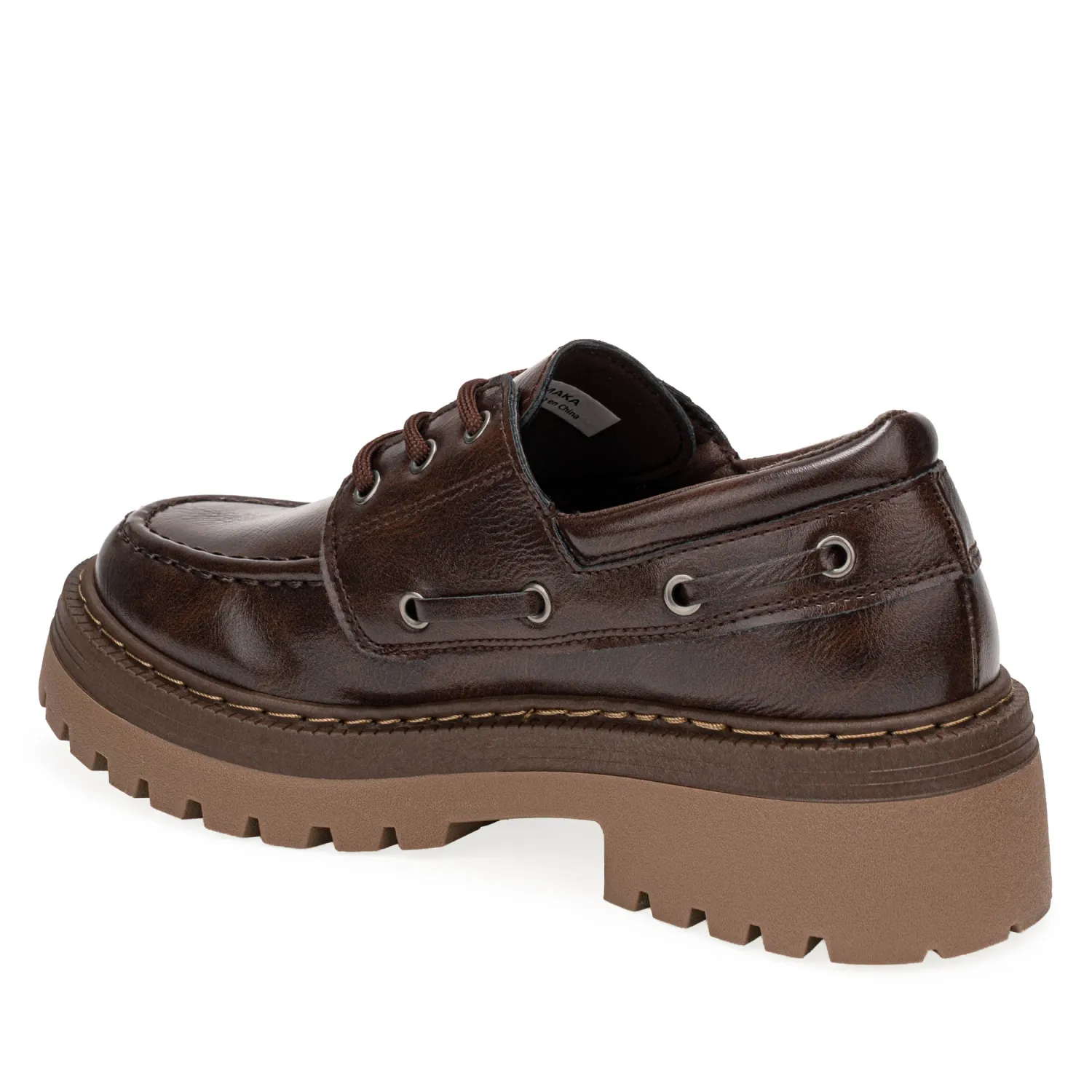 Mocasin Platanitos Dama M Maka color marron | Platanitos