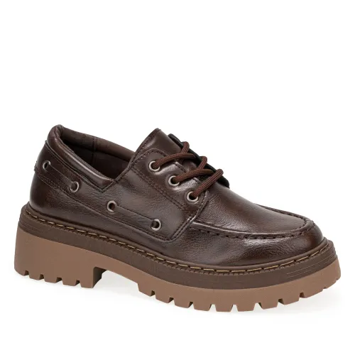 Mocasin Platanitos Dama M Maka color marron | Platanitos