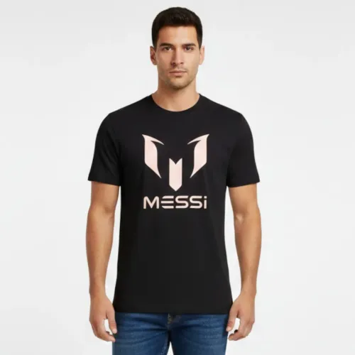 MESSI Negro de Hombre / Mujer modelo Polo Manga Corta Unisex Basic Messi Centric Msm0001usj negros rosados hombre 2025122617111577230
