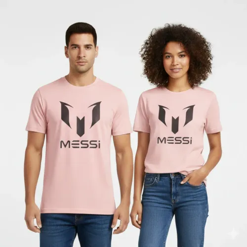 MESSI Rosado de Hombre / Mujer modelo Polo Manga Corta Unisex Basic Messi Centric Msm0001usj rosados negros hombre 2025122617111577261  