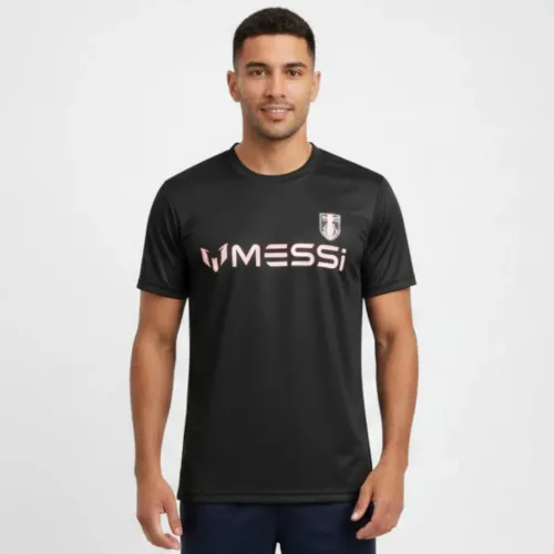 MESSI Negro de Hombre / Mujer modelo Polo Manga Corta Unisex Basic Messi Centric Mmn0101us negros rosados hombre 2025122617111577308