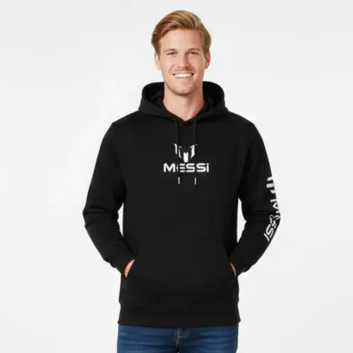 MESSI Negro de Hombre / Mujer modelo Polera Unisex Messi Centric Mmf0011us negros blancos hombre 2025122617111577461