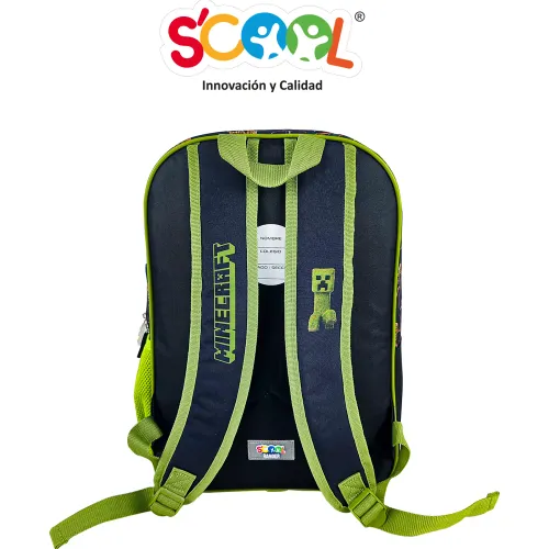 Scool Set Escolar Mochila Niño Ranger Minecraft