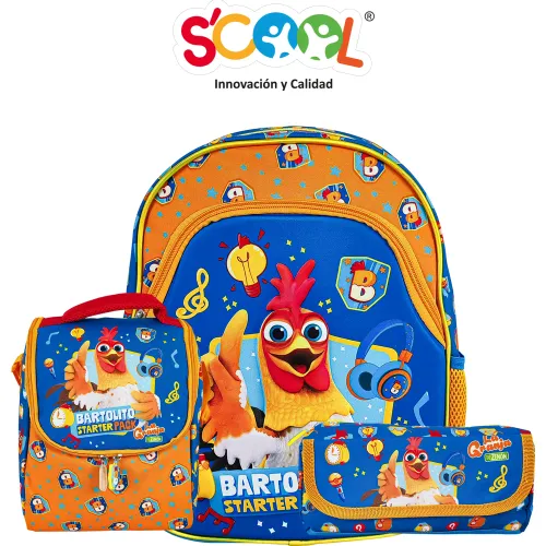 Scool Set Mochila Niño Ranger Granja De Zenon