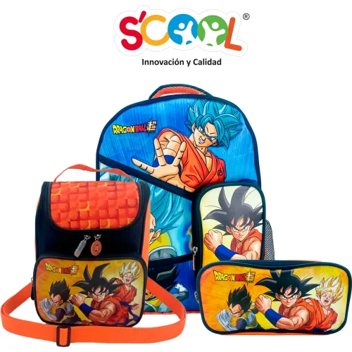 Scool Set Mochila Niño Magic Dragon Ball