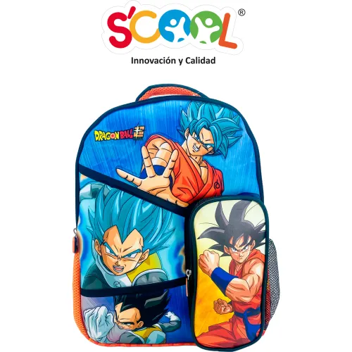 Scool Set Escolar Mochila Niño Magic Dragon Ball