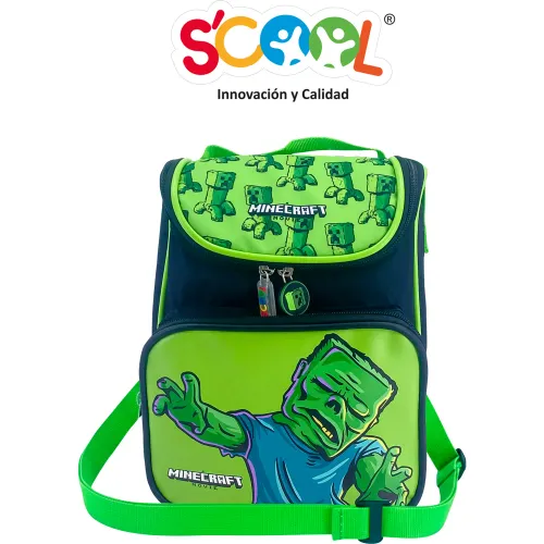 Scool Set Escolar Mochila Niño Magic 3d Minecraft
