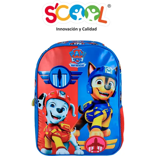 Scool Set Escolar Mochila Niño Kombat Paw Patrol