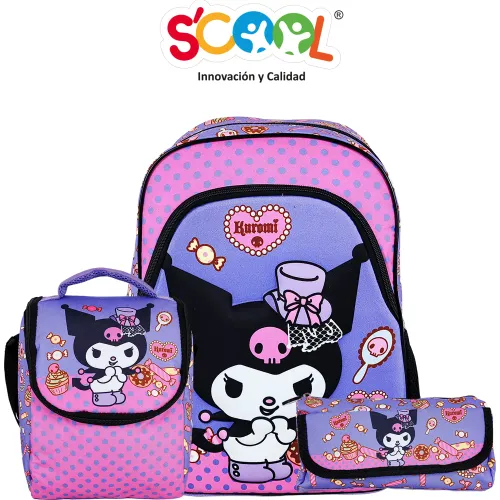 Scool de Niña / Niño modelo Set Mochila Niña Ranger Kuromi niña 2025122620403496607