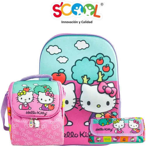 Scool Set Mochila Niña Ranger Hello Kitty
