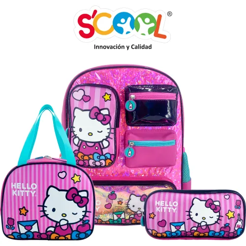 Scool de Niña / Niño modelo Set Mochila Niña Magic Hello Kitty niña 2025122620403496619