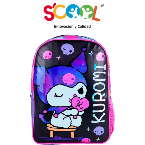 Scool Set Mochila Niña Kombat Hello Kuromi