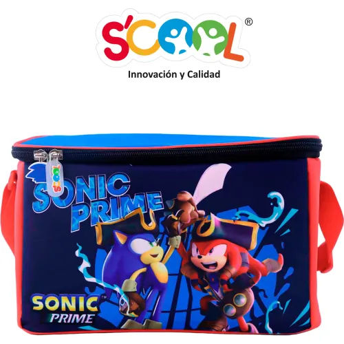 Scool Set Escolar Mochila Con Ruedas Niño Kombat Sonic