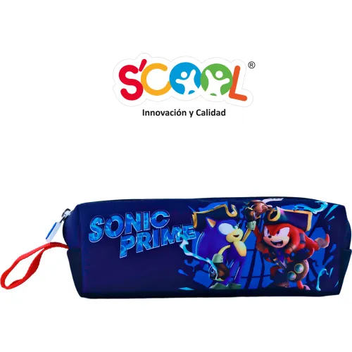 Scool Set Escolar Mochila Con Ruedas Niño Kombat Sonic