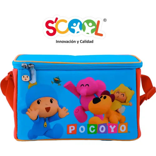 Scool Set Escolar Mochila Con Ruedas Niño Kombat Pocoyo