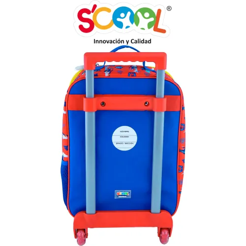 Scool Set Escolar Mochila Con Ruedas Niño Kombat Paw Patrol