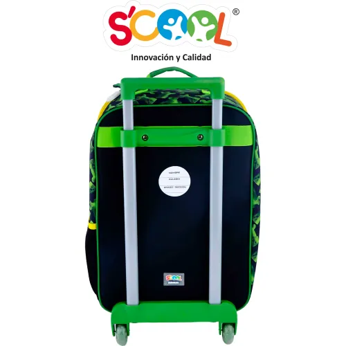 Scool Set Mochila Con Ruedas Niño Kombat Minecraft