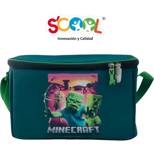 Scool Set Mochila Con Ruedas Niño Kombat Minecraft