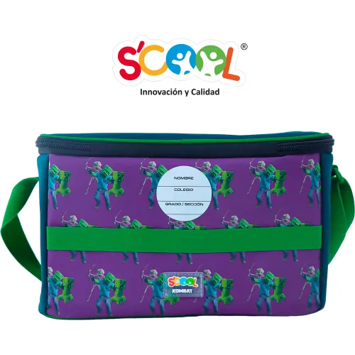 Scool Set Mochila Con Ruedas Niño Kombat Minecraft