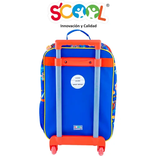 Scool Set Escolar Mochila Con Ruedas Niño Kombat Dragon Ball