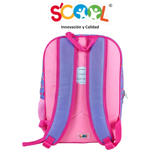 Scool Set Mochila Con Ruedas Niña Kombat Hello Kitty&friends