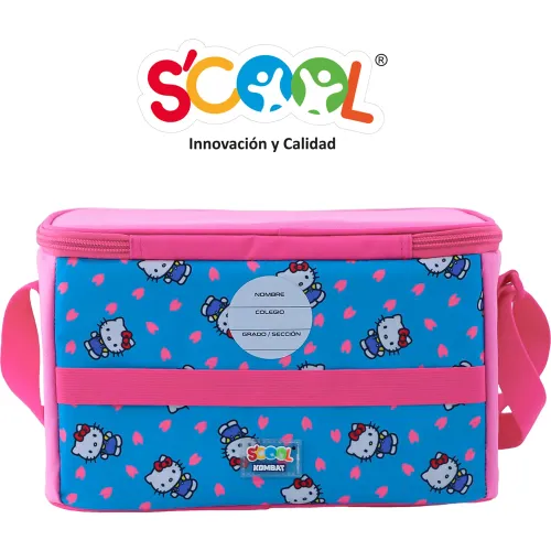 Scool Set Escolar Mochila Con Ruedas Niña Kombat Hello Kitty