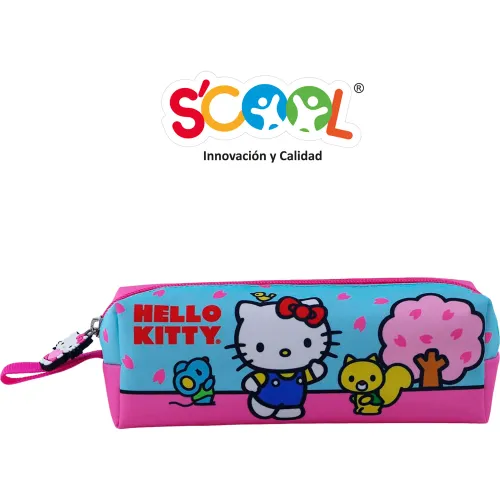Scool Set Escolar Mochila Con Ruedas Niña Kombat Hello Kitty