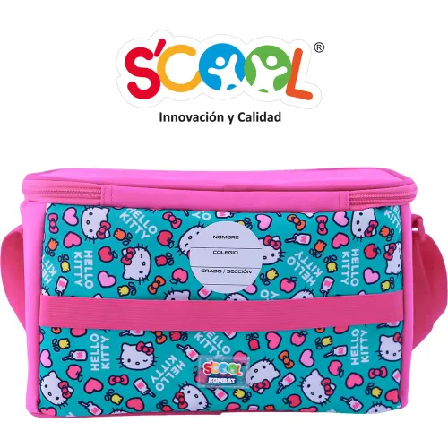 Scool Set Escolar Mochila Con Ruedas Niña Kombat Hello Kitty