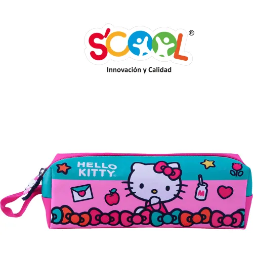 Scool Set Escolar Mochila Con Ruedas Niña Kombat Hello Kitty