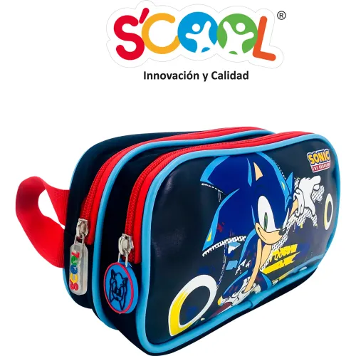 Scool Cartuchera Niño Magic Sonic