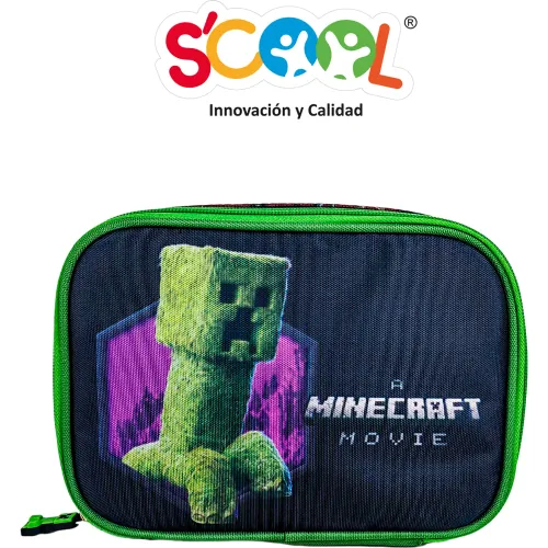 Scool Cartuchera Niño Magic Plus Minecraft