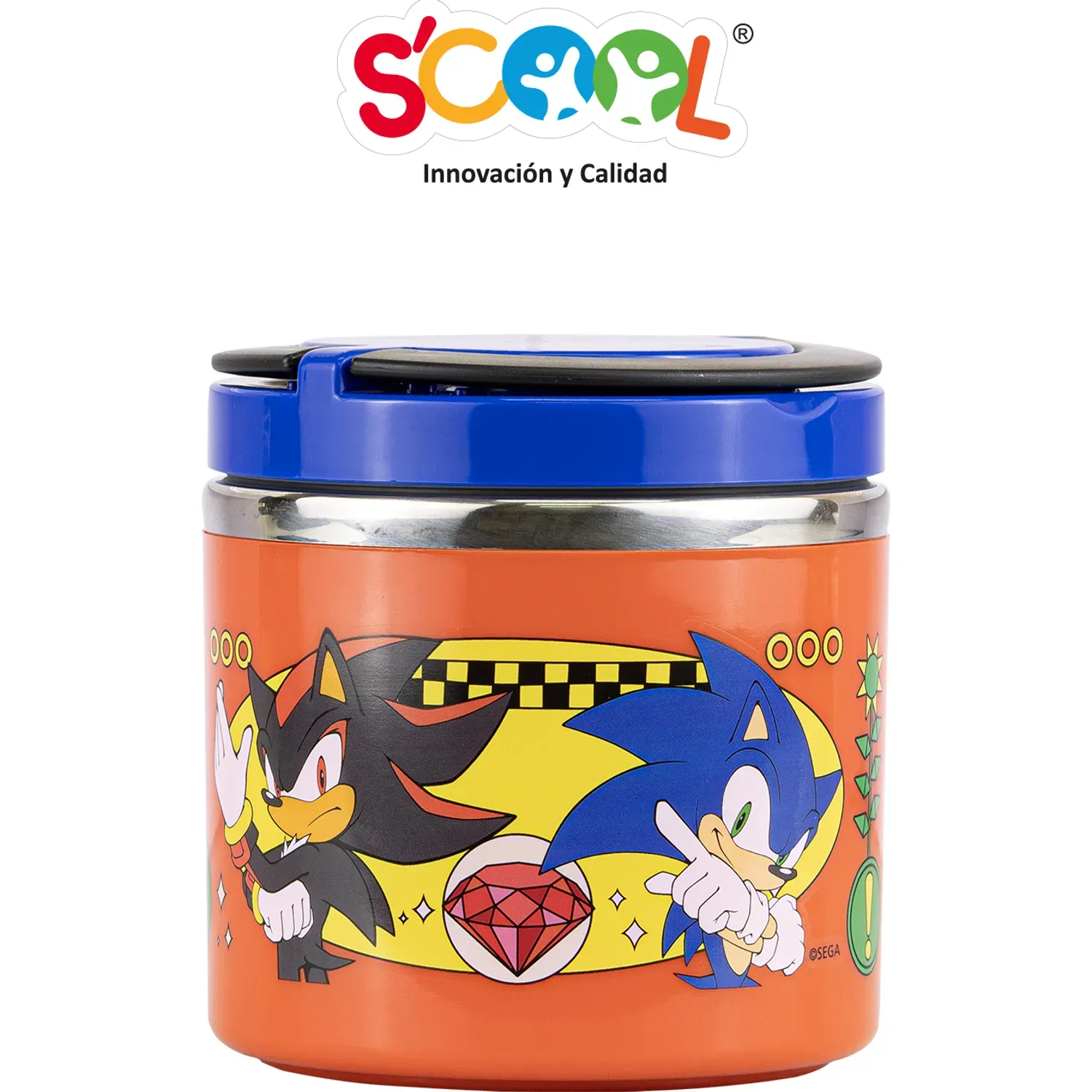Termo Scool De Comida Niño 600ml Sonic color multicolor | Platanitos