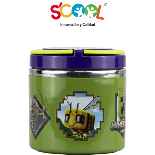 Scool Termo De Comida Niño 600ml Minecraft
