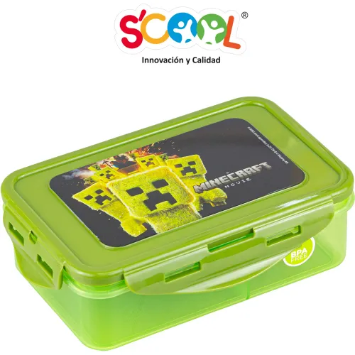Scool modelo Taper Niño Recto 640ml Con División Interna Minecraft 2025123017024453635