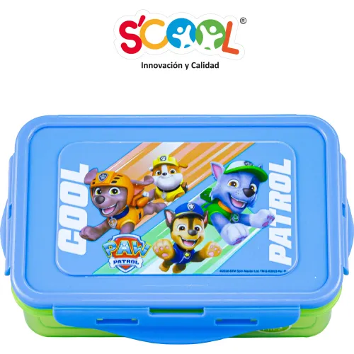 Scool Taper Niño Recto 640ml Con División Interna Paw Patrol H