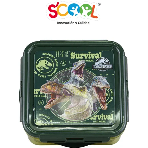 Scool Taper Niño Cuadrado 590ml Jurassic
