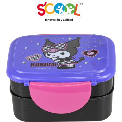 Scool Taper Niña Lonchera Con Cubiertos Kuromi
